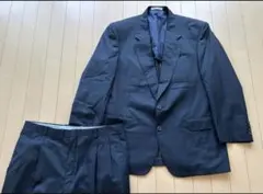90s GIVENCHY XL シングル スーツ セットアップ ネイビー 背広のサムネイル