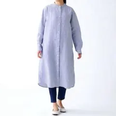 MUJI 無印良品 ストライプ ワンピース