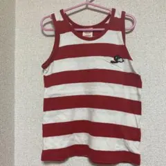 DENIMDUNGAREE ストライプ ノースリーブタンクトップ スヌーピー