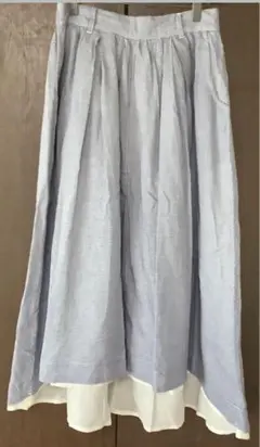 Emago イマゴ ギンガムチェック フレア　ロングスカート