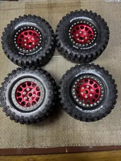 1.9インチビードロックホイール＋ホワイトレタータイヤ4本セットのサムネイル