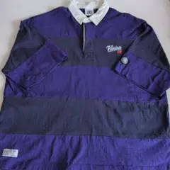 Vision Street Wear ポロシャツ 紫紺ストライプのサムネイル