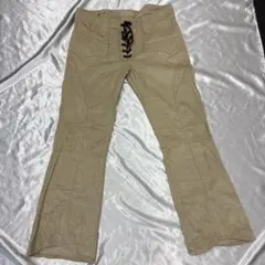 希少☆A&G Jeans☆シャツコールパンツ ブーツカットベージュ34 Y2Kのサムネイル