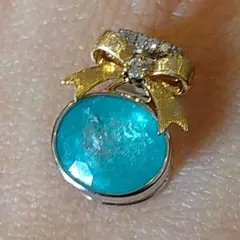 【CGRL鑑別】パライバトルマリン 2.51ct K18 ペンダントトップ