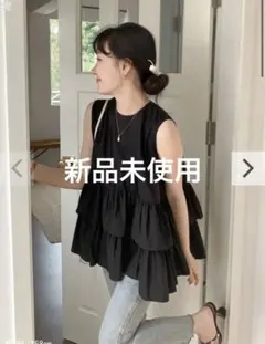 IENA イエナ ブラック SOグログランキャミブラウス フリーサイズ