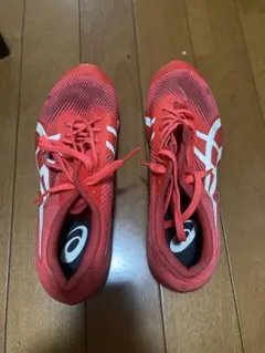 ASICS ウィンドスプリント3 27.0 レッド/ゴールド - メルカリ