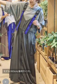 新品 ニコアンド［be with MABU］ ゆかジャンスカ Mサイズ ベージュ