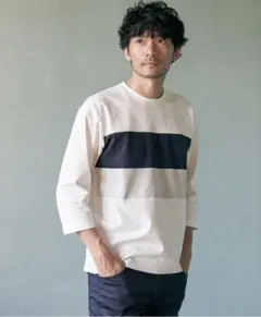 ikka 【接触冷感/抗菌防臭】GOKU楽セイケツ7分切り替えTのサムネイル