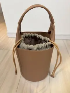 OPAQUE.CLIP ブラウン ハンドバッグ