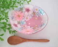 【値下げ中】工房ゆずりは　紫花化粧　プチポット　記念品　プレゼント 値下げ中】工房ゆずりは 紫花化粧 プチポット 記念品 プレゼント