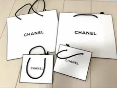 CHANELショップ袋大小合計4枚セット