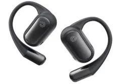 Bluetooth5.3ワイヤレスイヤホン 耳掛け式 日本語音声 (ブラック)