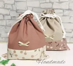 No.560 ハンドメイド♪巾着袋　2点セット☆感謝価格☆