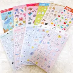 Seria セリア amifa ぷっくりシール 立体シール11点セットまとめ売り