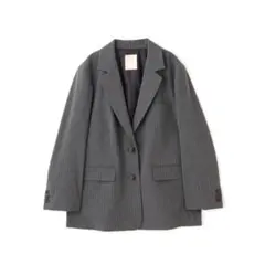 グレー ストライプ シングルジャケットのサムネイル