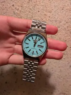 SEIKO5　6306-522Aターコイズブルー デイデイト ビィンテージレトロ