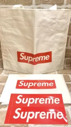 Supreme ショッパー2枚＆ステッカー2枚 まとめ売り