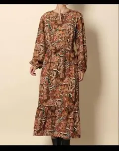 【新品タグ付】ニコアンド×KEITA MARUYAMA アソート柄ワンピース　Mのサムネイル