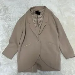 JEANASIS ジーナシス　ジャケット　ベージュ　フリーサイズのサムネイル