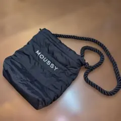 MOUSSY マウジー ショルダーバッグ 黒 巾着