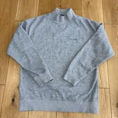 GLAZOS 裏起毛 グレー ハイネック トレーナー 160㌢