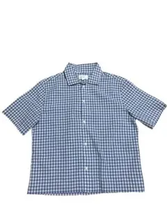 GAP 半袖シャツ チェック柄 ブルー系 XSのサムネイル