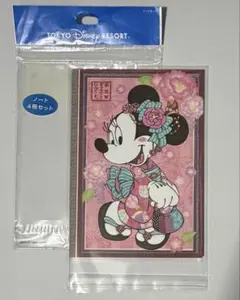ディズニーリゾート　ミニーマウス 和柄シリーズ　A5ノート　1冊　未使用
