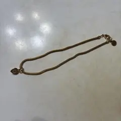 ゴールドメッキ ハート型チャーム ネックレス