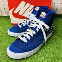 【着用1回】 NIKE ブレーザー MID 77 ロイヤルブルー 厚底 28