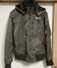 アルファ インダストリー　オリーブグリーン フライトジャケット