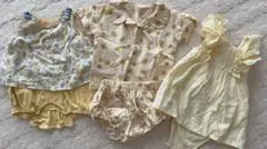 ベビー服3セット 花柄ロンパース・カバーオール　petit main & 韓国