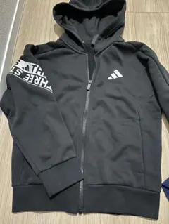 adidas 黒 パーカー スエット140 新品