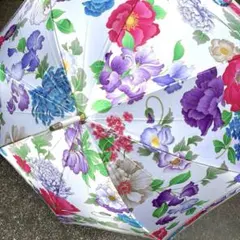 LEONARD レオナール 日傘　長傘　花柄　フラワー　トリム　ゴールド金具 LEONARD レオナール 傘 花柄 大判108cm 晴雨兼用 レディース 【公式通販】