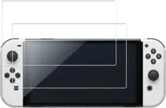 ２枚組✨Nintendo Switch 有機ELモデル 用 ガラスフィルム