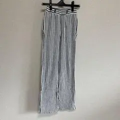 春夏　美品branshes 140 パンツ　ストライプ　細身