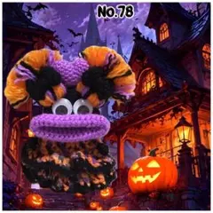 Newパクパクモンスター　キーケース　ダブルフリル‼︎　ハロウィンモンちゃん