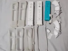 Wiiリモコン3個、ヌンチャク2個、シリコンケース、他のセット