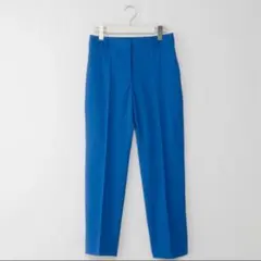 PLST リネンブレンドスティックパンツ　XS　ブルー