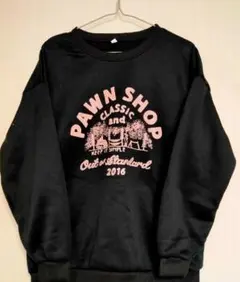 レディース　トレーナー　黒　ゆったり　ＸＬサイズ　裏起毛　シンプル