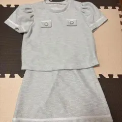 【ぴくみ様専用】グレー パフスリーブ セットアップ