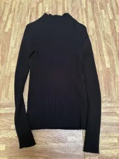 SENSE OF PLACE リブニット 長袖 トップス ブラック