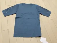 ★トッコクローゼット★刺繍入り★五分袖★トップス★M★ニット★新品★タグ付★