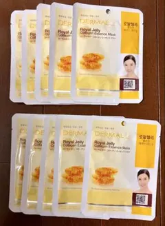 DERMAL ロイヤルゼリー コラーゲンエッセンスマスク 10枚入りのサムネイル