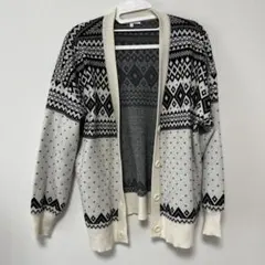 GLOBAL WORK メルティアソート柄カーディガン　Mサイズ