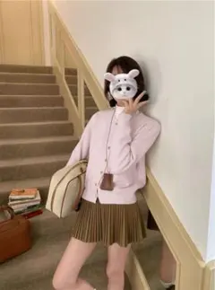 グレイル　ゴールドボタンニットカーディガン[an1881]