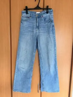 ワイドレッグデニム　ライトブルー　H&M