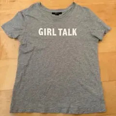 FOREVER 21 GIRL TALK ロゴTシャツ S グレーのサムネイル