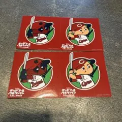 MARVEL デッドプール＆ウルヴァリン　カープコラボ ステッカー　2枚セット