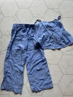 新品　未使用　H&M キッズ セットアップ ブルー 110cmのサムネイル