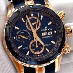 【稼働】EDOX グランドオーシャン クロノグラフ 01123 自動巻き 腕時計のサムネイル